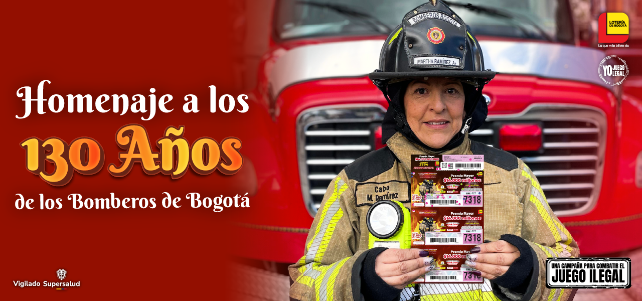 Homenaje a los 130 años de los bomberos de Bogotá