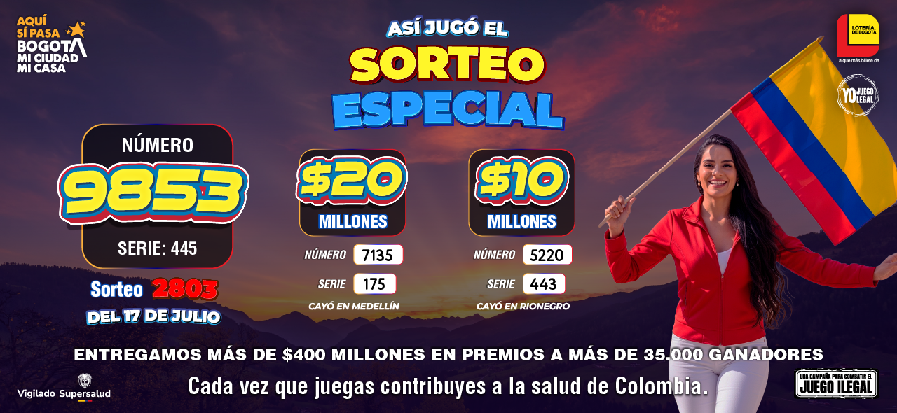 Resultados Sorteo 2803