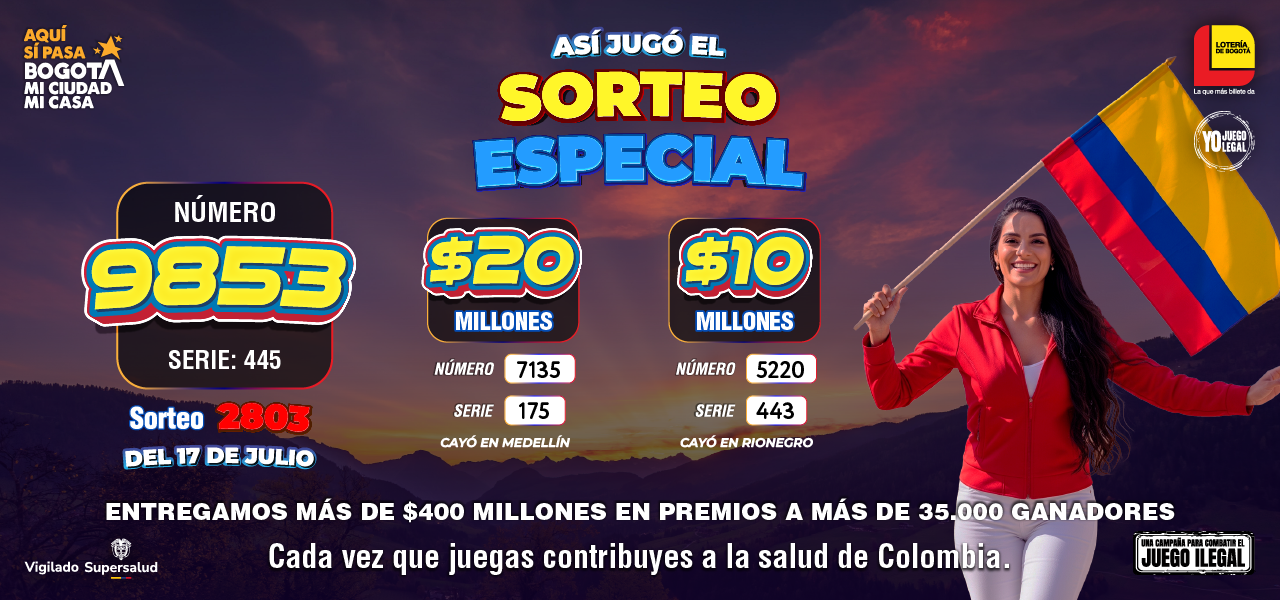 Resultados Sorteo 2803