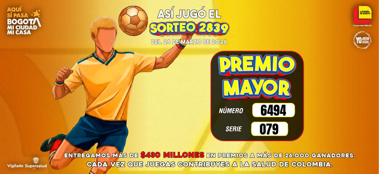 Sorteo Especial 2839