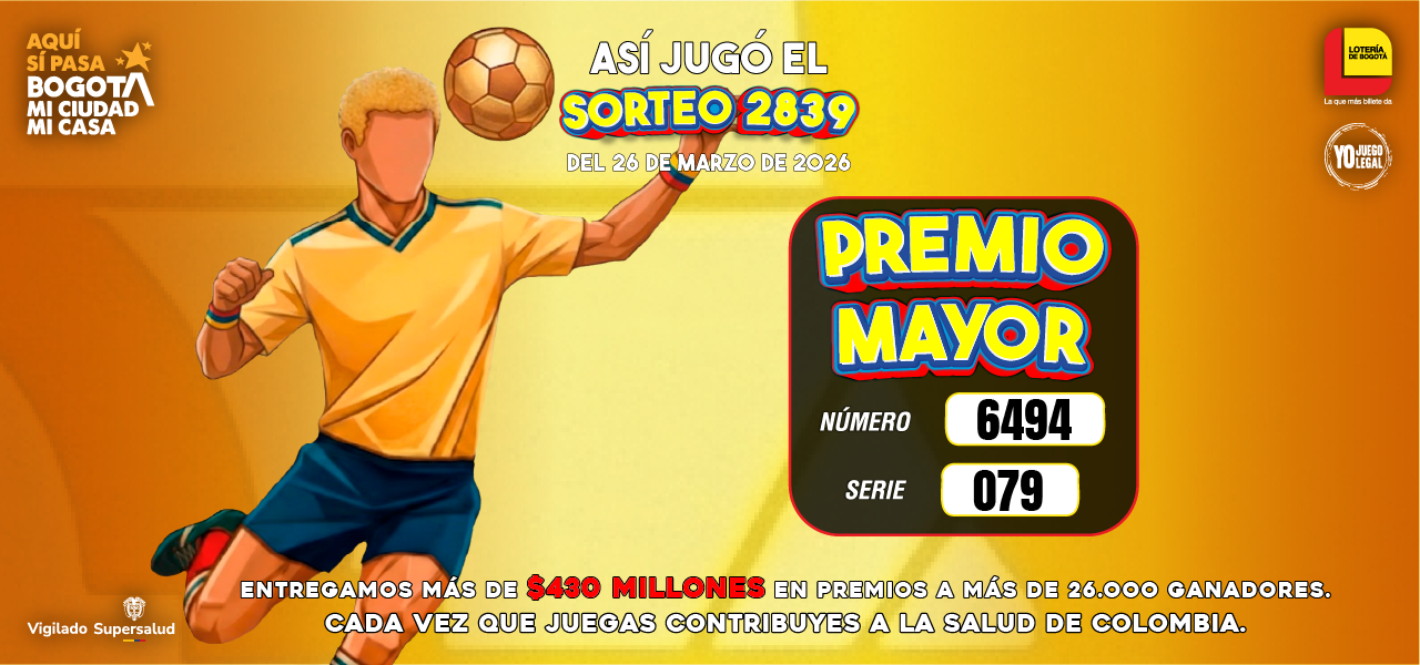 Sorteo Especial 2839
