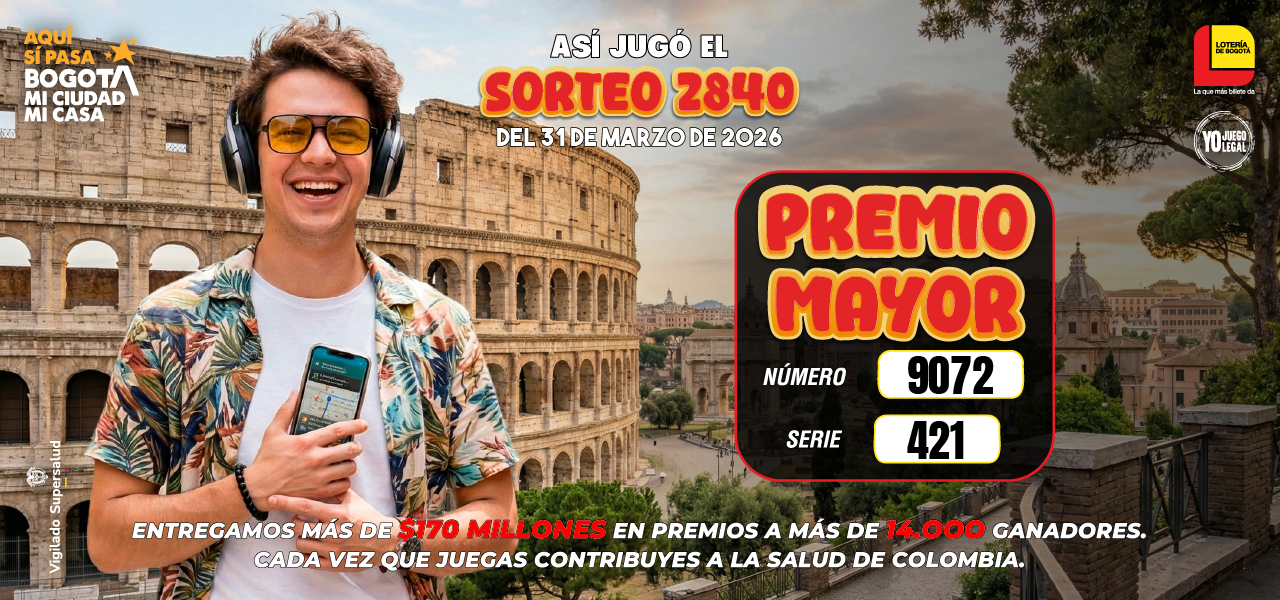 Así jugó el sorteo 2840