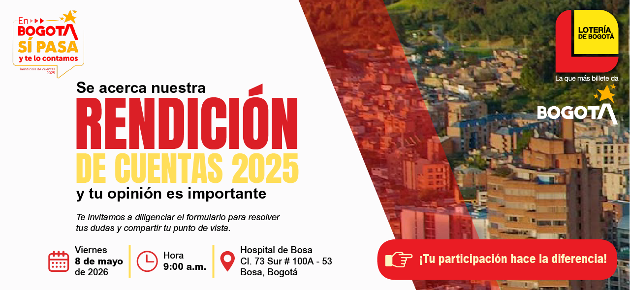 Participa en la rendición de cuentas