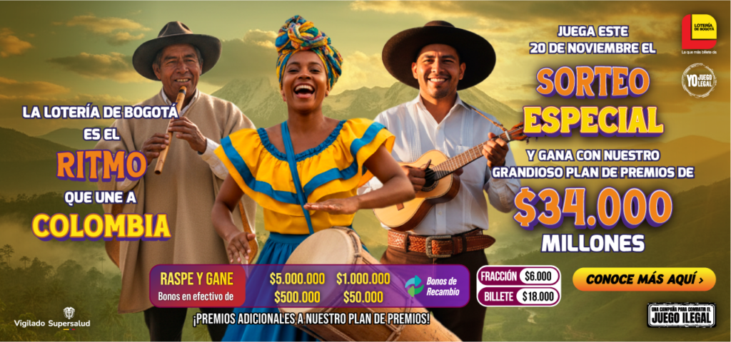 Sorteo Especial 2821 de la Lotería de Bogotá