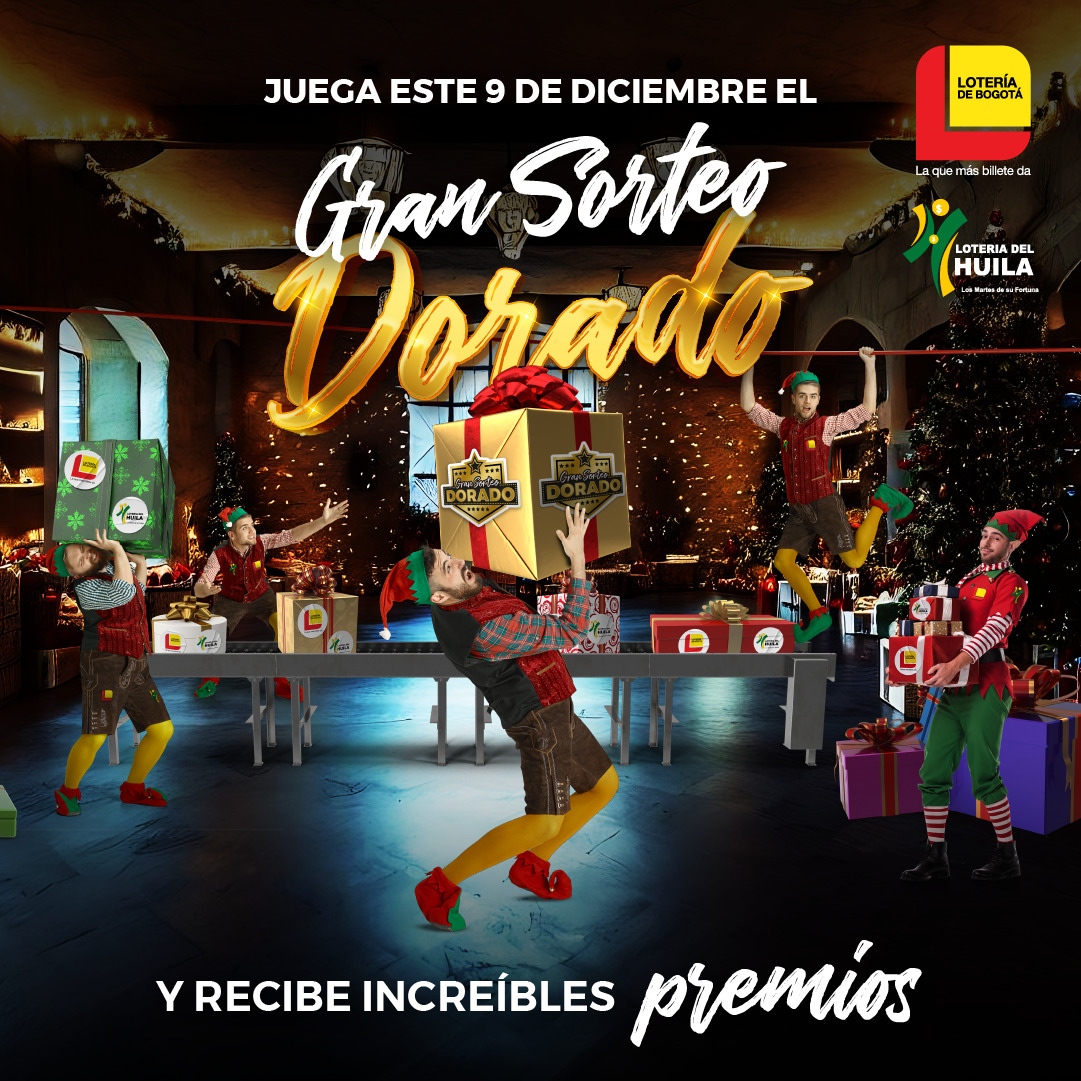 Gran sorteo dorado- 9 de diciembre Lotería de Bogotá