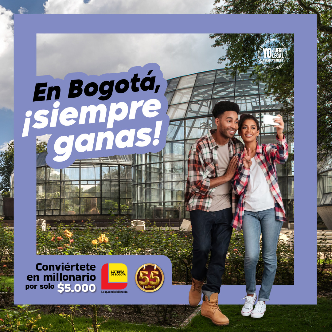En Bogota siempre ganas, 55 años loteria de bogota