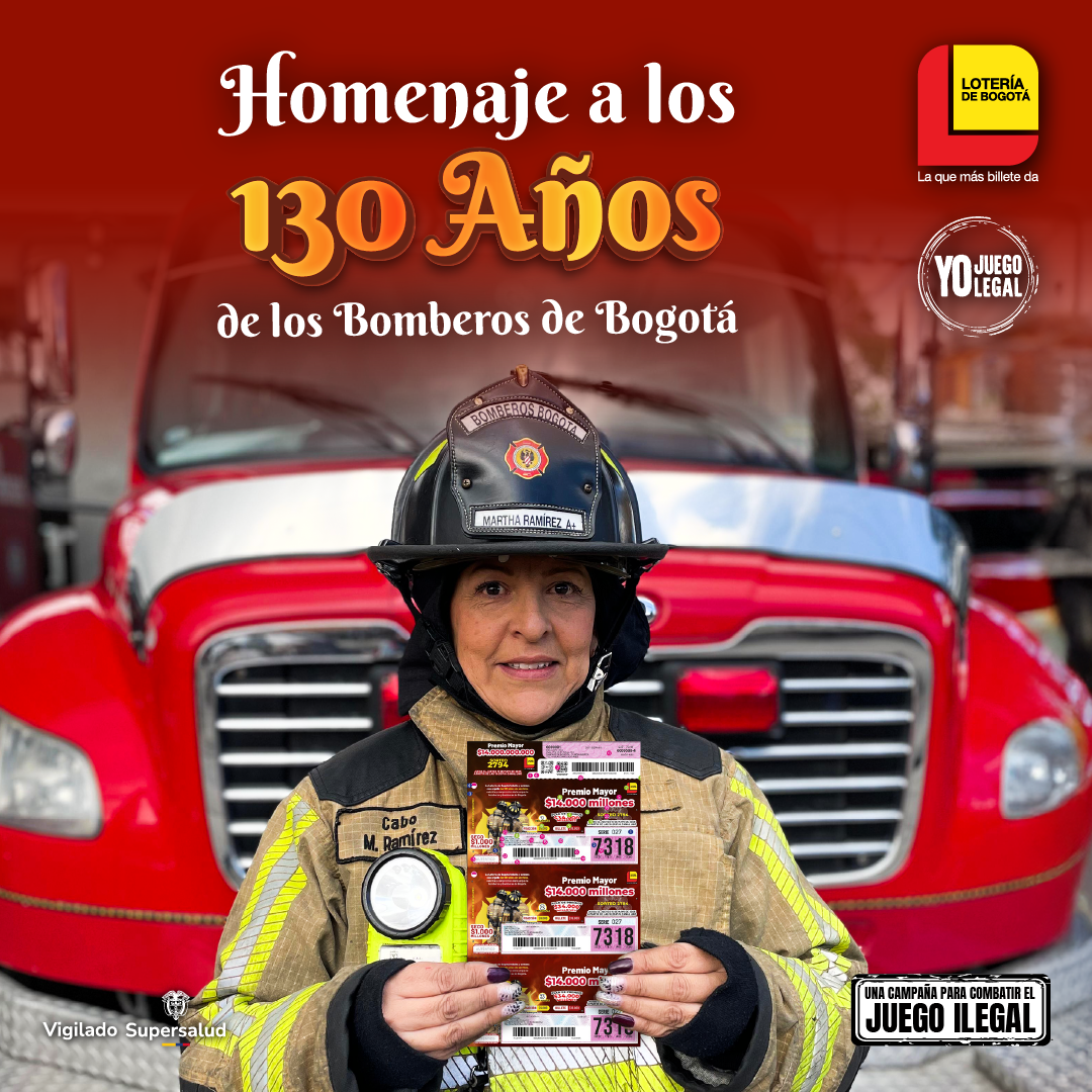 Homenaje a los 130 años de los bomberos de Bogotá