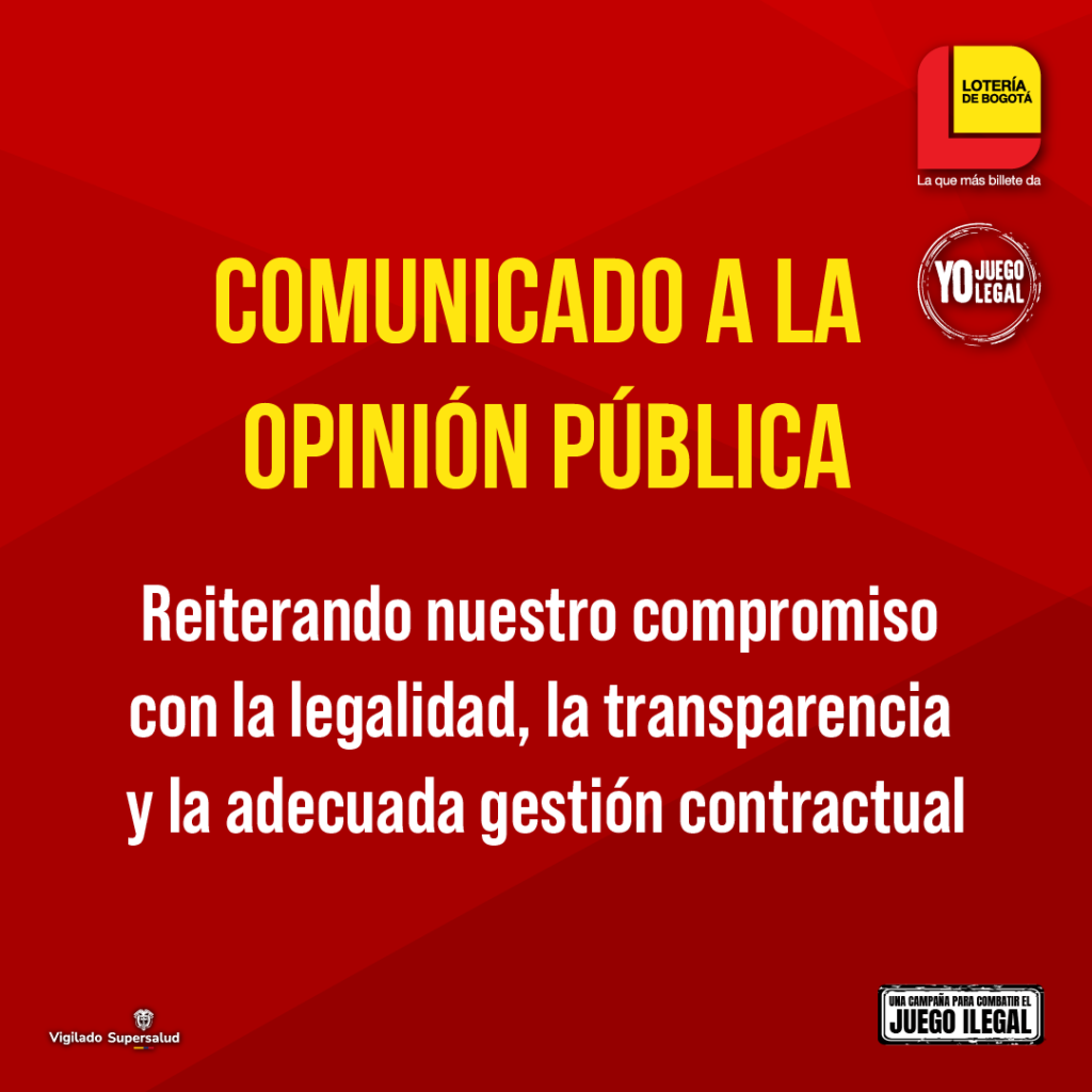 COMUNICADO A LA OPINIÓN PÚBLICA