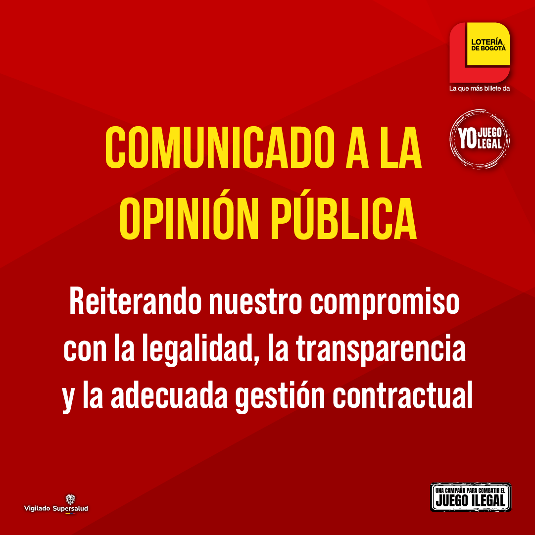 COMUNICADO A LA OPINIÓN PÚBLICA